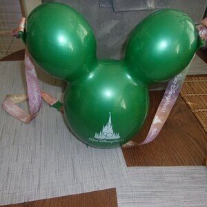 Disney 50th Anniversary Green Mickey Balloon Popcorn Bucket New